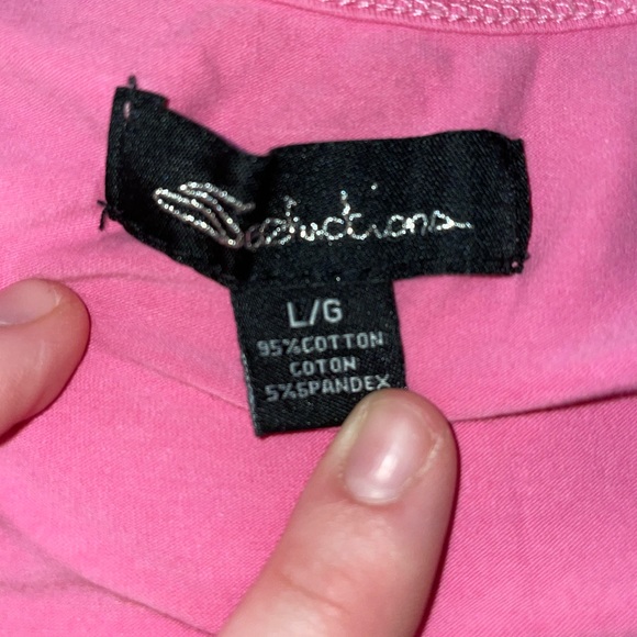 Scoop Neck Cropped Tee - Large - Picture 3 of 4